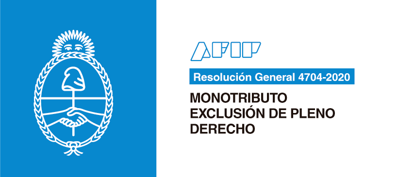AFIP: Monotributo – Exclusión de pleno derecho