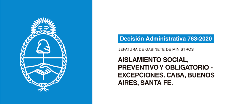 Excepciones del cumplimiento del Aislamiento Social, Preventivo y Obligatorio para la CABA, la Provincia de Buenos Aires y la Provincia de Santa Fe.