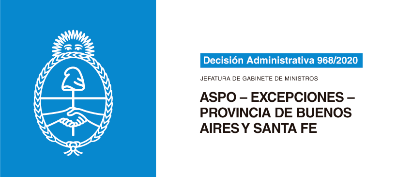 JEFATURA DE GABINETE DE MINISTROS: ASPO – Excepciones – Provincia de Buenos Aires y Santa Fe