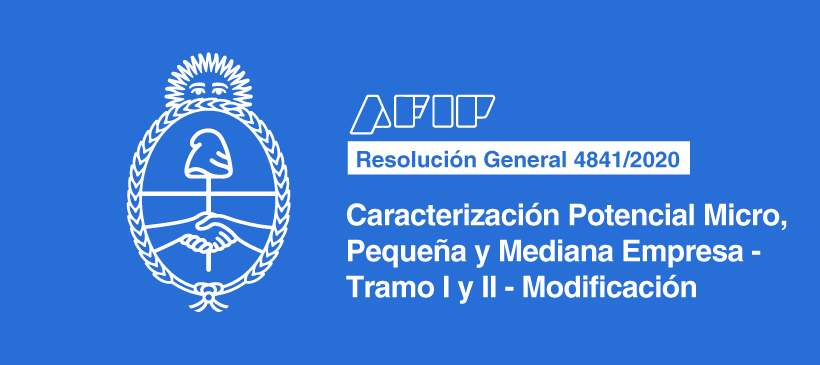 AFIP: Caracterización Potencial Micro, Pequeña y Mediana Empresa – Tramo I y II – Modificación