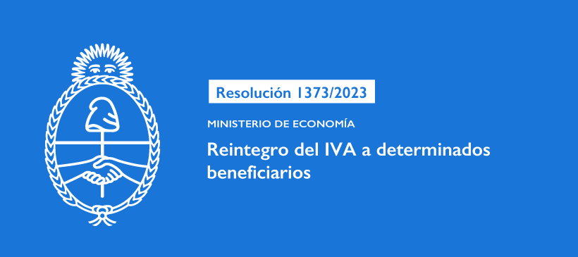 MINISTERIO DE ECONOMÍA: Reintegro del IVA a determinados beneficiarios