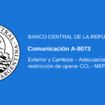 BCRA: Exterior y Cambios – Adecuaciones – Se deroga restricción de operar CCL – MEP